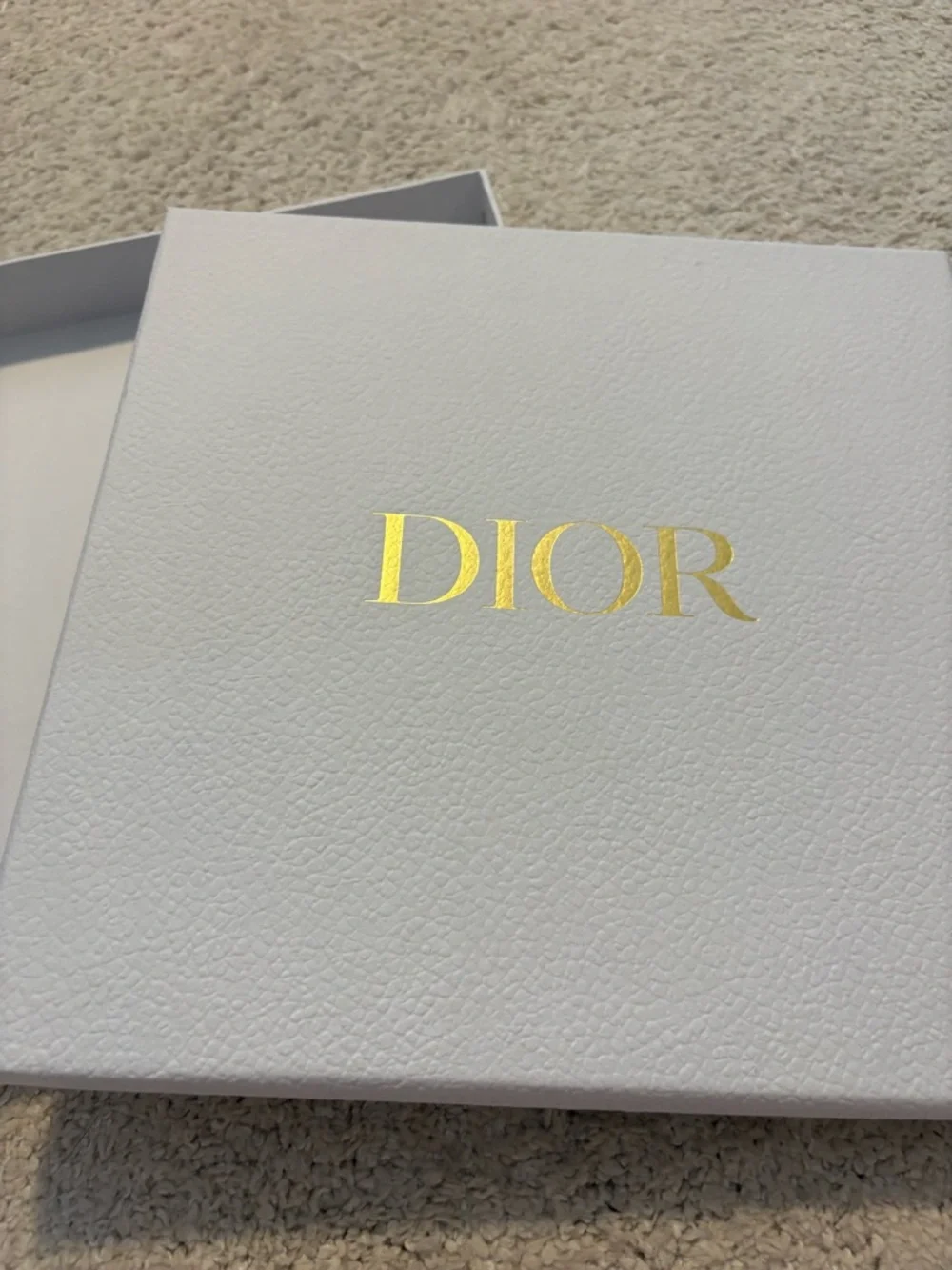 Dior White gift Box with Gold Logo